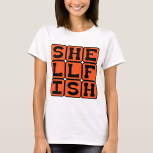 Skaldjur, ryggradslösa djur med exoskelett tee shirt