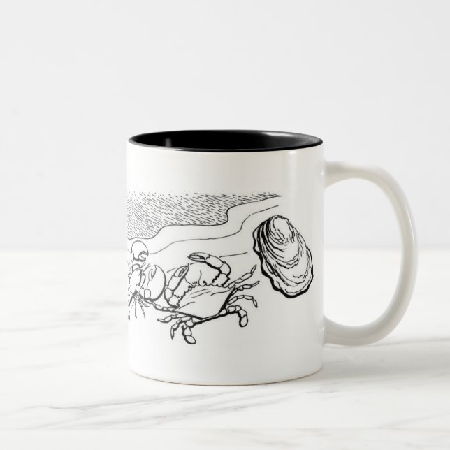 Skaldjur Två-Tonad Mugg (Höger)