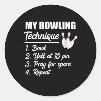 Skålen i min bowlingteknik skrevs vid 10-stifts be runt klistermärke