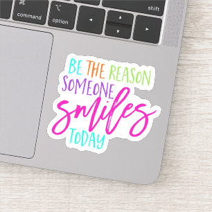 Skälet till att Smiles Happity Joy Smiling citat Klistermärken