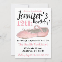 Skälet till Födelsedagsfesten Ballettdockningsstat Inbjudningar