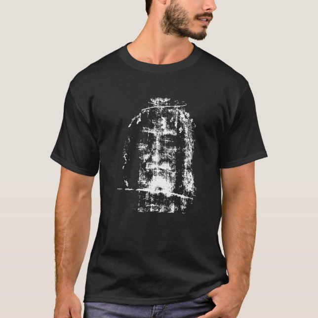 Skalet Turin Ansikte av Jesus T- T Shirt (Framsida)