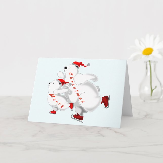 Skalfamiljen Bears-julkort Kort (Liten växt)