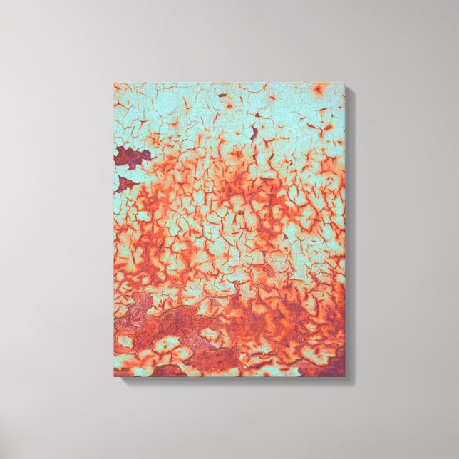 Skalfärg och rost Abstrakt Canvastryck (Framsida)