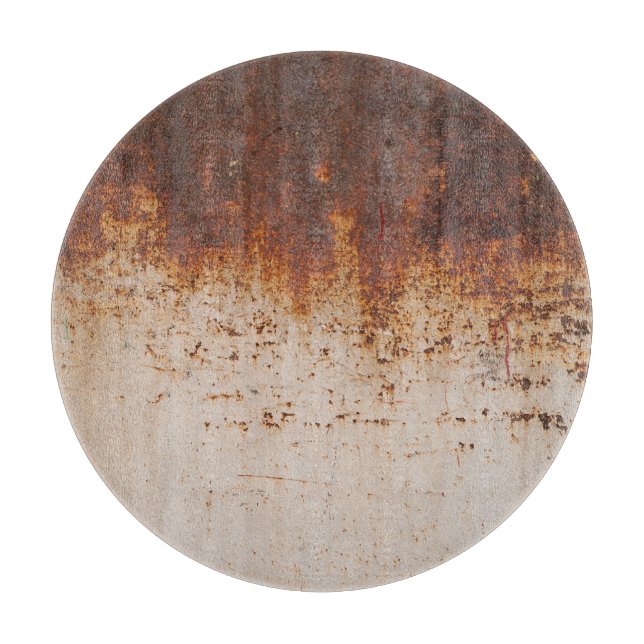 Skalfärg, rostfri vägg struktur. (Framsidan)