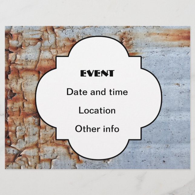 Skalfärgsfärg struktur reklamblad (Framsidan)