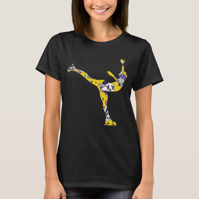 Skalflickor och kvinnor i figur, isfär 2 t shirt (Framsida)