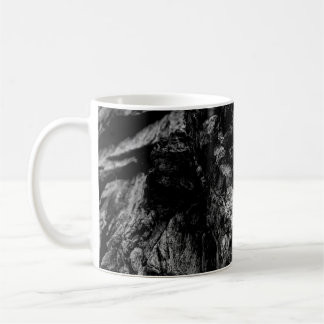 Skalfoto på sten kaffemugg
