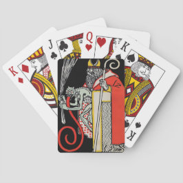 Skälig Vintage Djävulen Casinokort