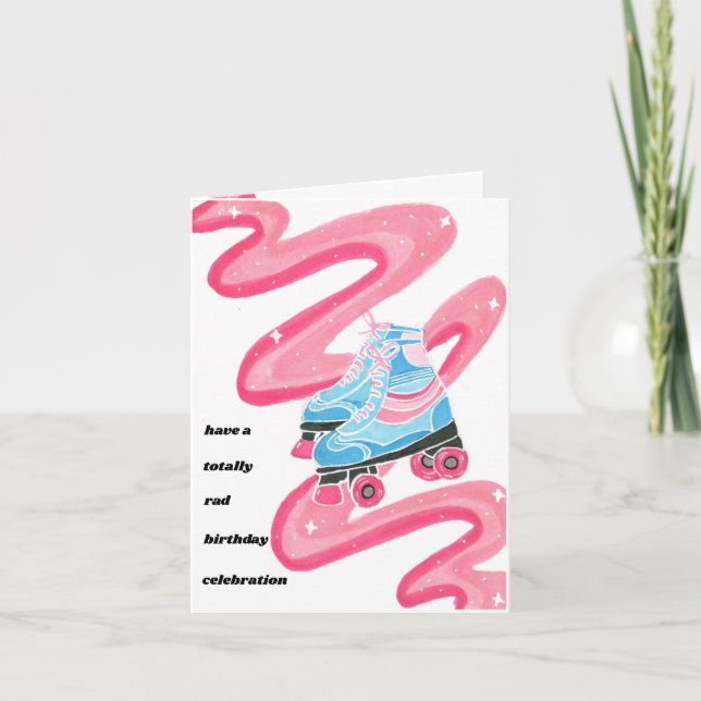 Skalkort för rullhjul, totalt tack kort (Framsida)