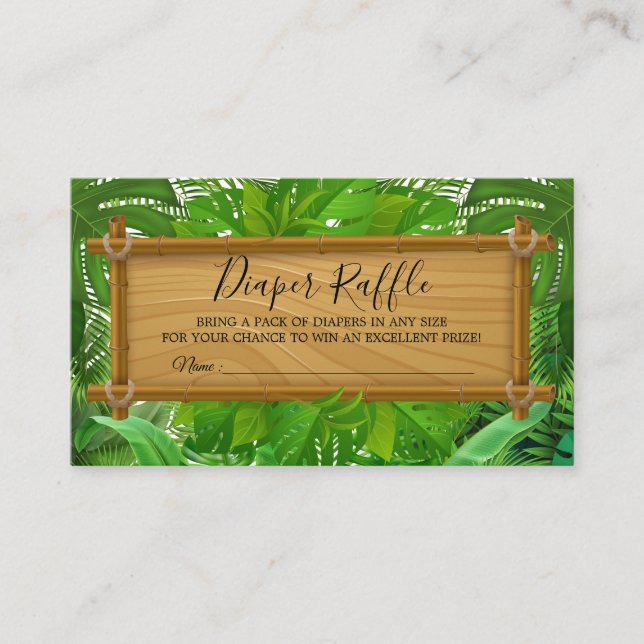 Skalkort för Tropical Handflatan Tilläggskort (Framsida)