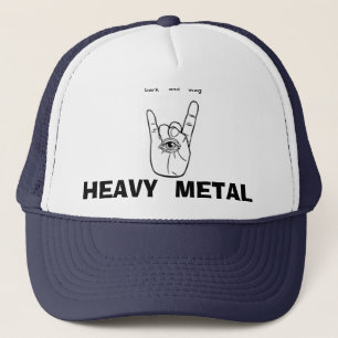 skäll mindre wag mer, heavy metal truckerkeps