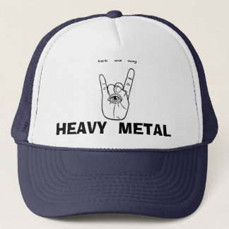 skäll mindre wag mer, heavy metal truckerkeps