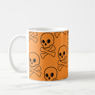 Skall- och korsbenskaffe Mugg