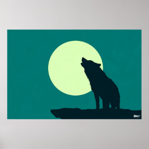 Skäll på månen poster