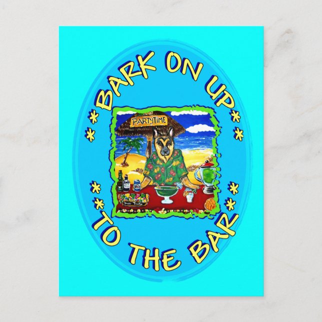 SKALL UPP TILL BARen Vykort (Framsida)