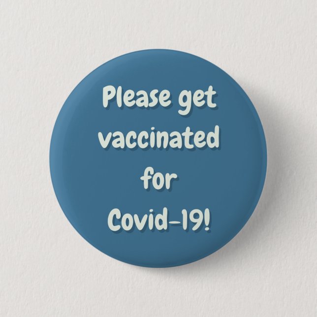 Skall vaccineras mot Covid 19 Knapp (Framsida)