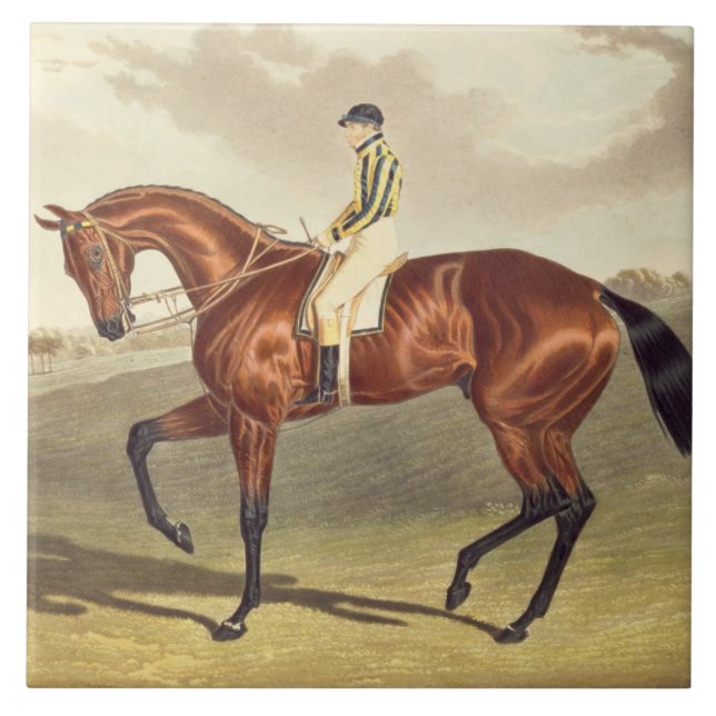 Skälla Middleton, vinnaren av Derbyen i 1836, Kakelplatta (Framsidan)