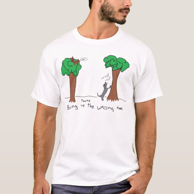 skälla upp det fla träd t shirt (Framsida)