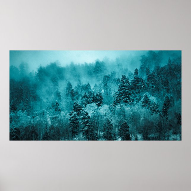 SKALLÅG FOKUSFOTO AV GRÖNT TRÄD UNDER DAGEN POSTER (Framsidan)