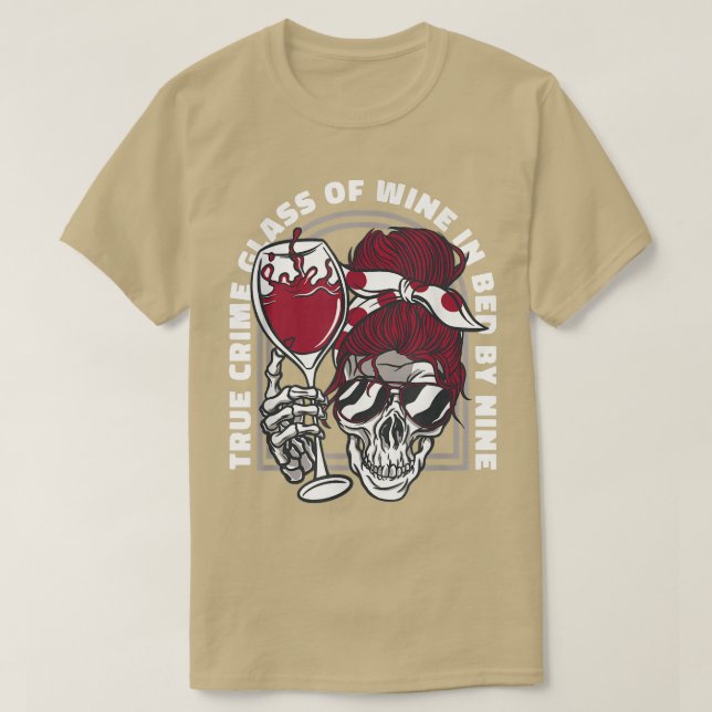 Skallalkohol för kvinnligt skelett T- Shirt T Shirt (Design framsida)