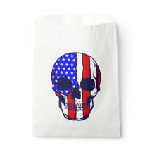 skallamerikan flagga skeleton patriotic