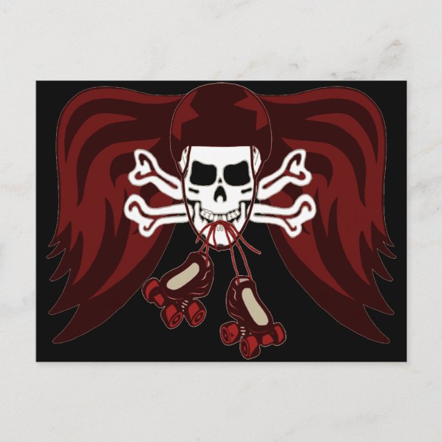 Skallar och rockor vykort (Framsida)