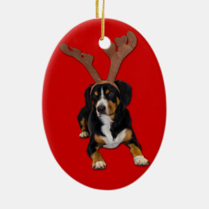 Skällarenen - Entlebucher julkärlek Julgransprydnad Keramik