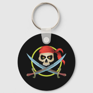 skalle 3D och Crossbones Nyckelring