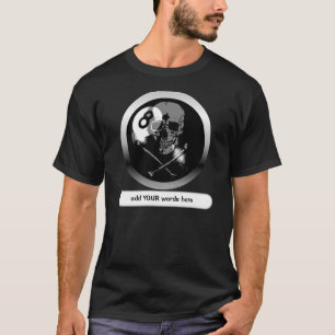 skalle 8ball och Crossbones Tee