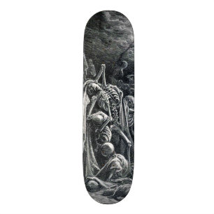 skalle av dead mini skateboard bräda 18,5 cm