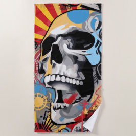 Skalle Collage Gatukonst Illustration
