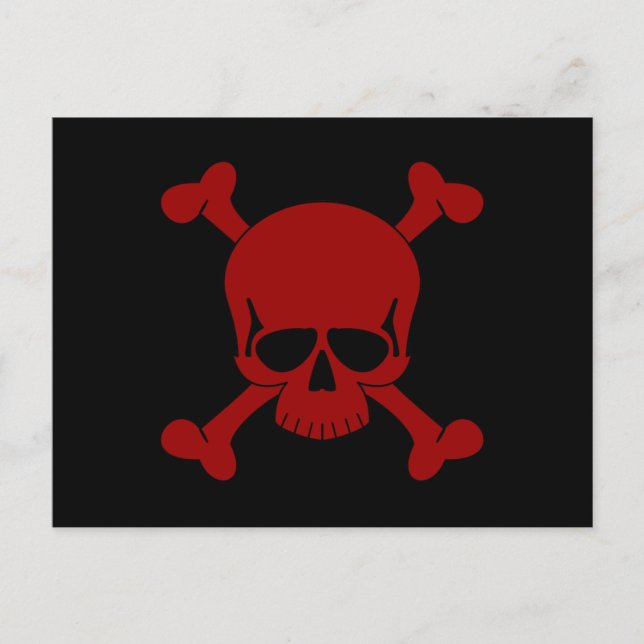 Skalle & Crossbonesvykort Vykort (Framsida)