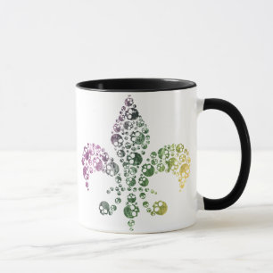Skalle Fleur De Lis Mugg