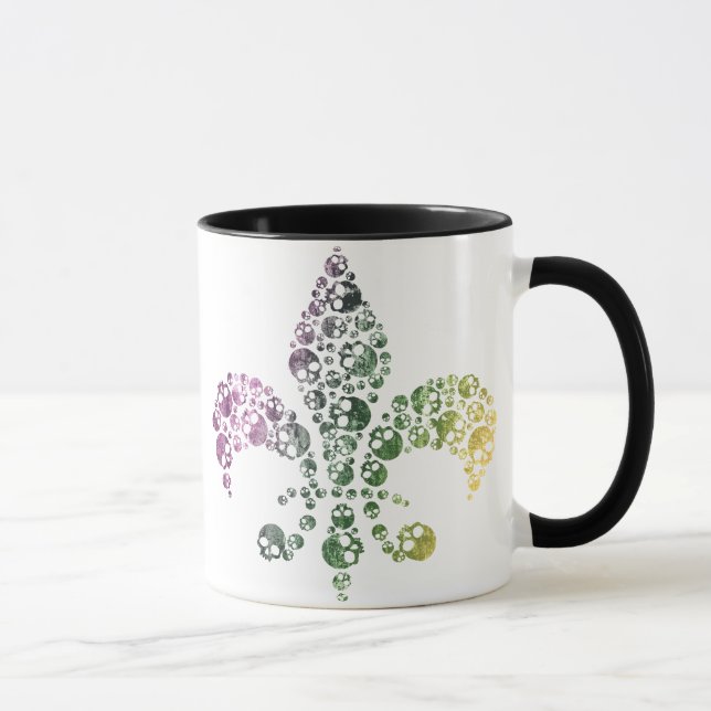 Skalle Fleur De Lis Mugg (Höger)