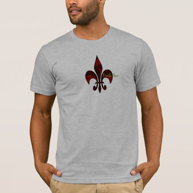Skalle-fleur-de-lis T Shirt (Framsida)