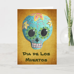 Skalle för blåttDiameter de Los Muertos Konst Kort