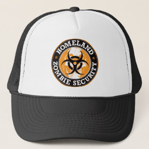 Skalle för hemlandZombiesäkerhet - orange Keps