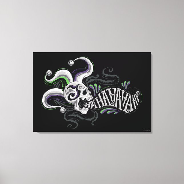 Skalle för Joker för självmordSquad | - Haha Canvastryck (Framsida)