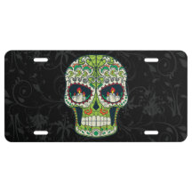 Skalle för socker för stearinljusögatatuering