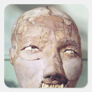 Skalle från Jericho, 7000-6000 BC Fyrkantigt Klistermärke