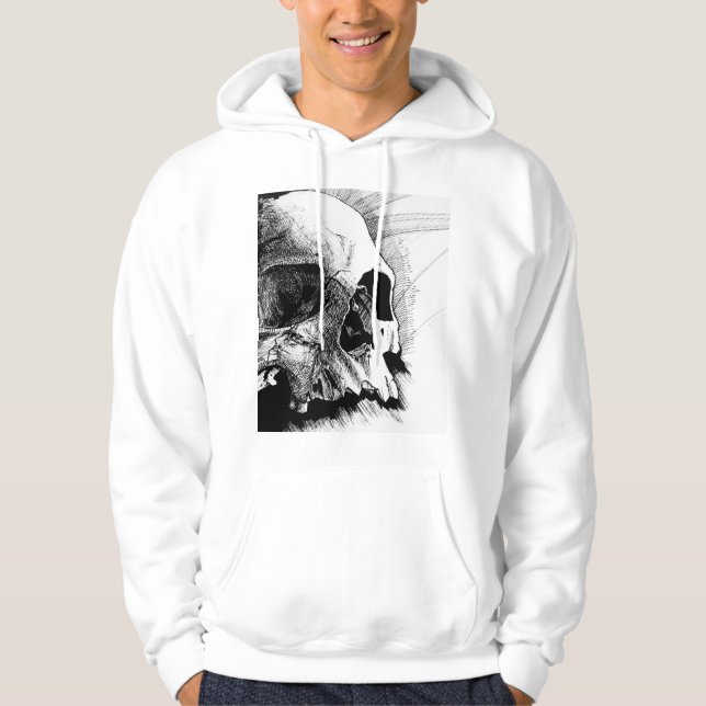 skalle hoodie (Framsida)