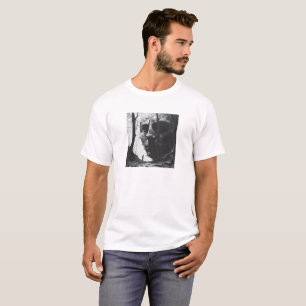 Skalle i skogen Grafisk T-shirt Mörk gotik