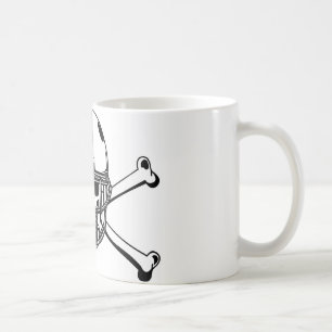 Skalle & korbenfotbollsspelare kaffemugg