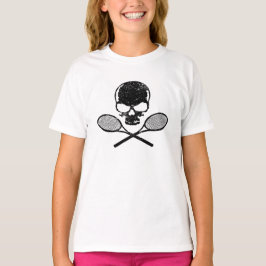 Skalle & korsad RacquetstennisT-tröja T-shirt