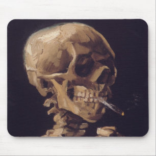 Skalle med en brinna cigarett - Vincent Van Gogh Musmatta
