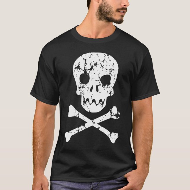 Skalle "n" benar ur skjortan t-shirt (Framsida)