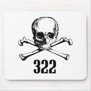 Skalle och ben 322 musmatta
