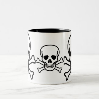 Skalle- och benmugg Två-Tonad mugg
