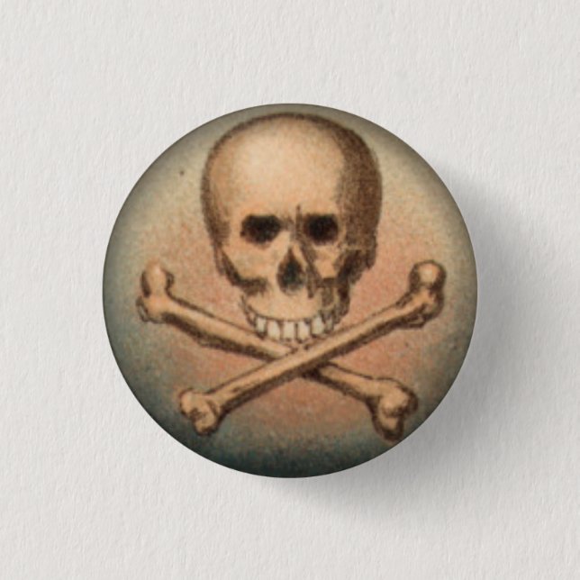Skalle och Crossbones 1 flytta sig mycket långsamt Knapp (Framsida)